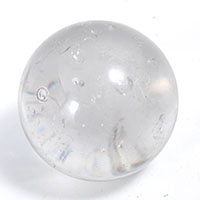 A clear transparent marble