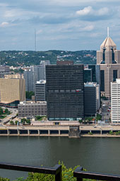 A sky shot of pittsburgh, PA